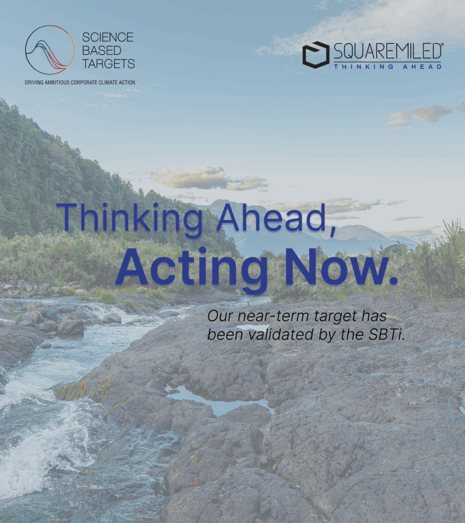 Squaremiled announcement: SBTi approves our near-term science-based target.
