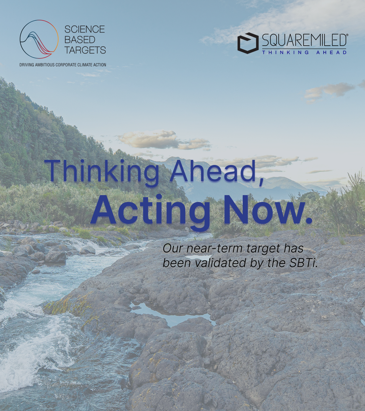 Squaremiled announcement: SBTi approves our near-term science-based target.